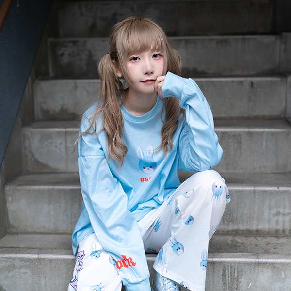 うさじスリー ロングtシャツ 長袖 原宿 原宿系 ゆめかわいい ゆめかわ ファッション ポップ キュート レディース メンズ 大きいサイズ 個の通販はau Pay マーケット Acdc Rag Au Pay マーケット店