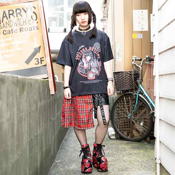 Horror Hotline Tシャツ カットソー 原宿 原宿系 ファッション レディース 半袖 大きいサイズ モード 病み 服 病みかわいい 派手 カワ 個の通販はau Pay マーケット Acdc Rag Au Pay マーケット店