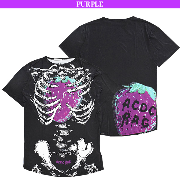 ストロベリーtワンピ Tシャツ ワンピース ロング丈 Tシャツワンピース 病みかわいい 病み 服 原宿系 ファッション パンク ロック V系 ヴの通販はau Pay マーケット Acdc Rag Au Pay マーケット店