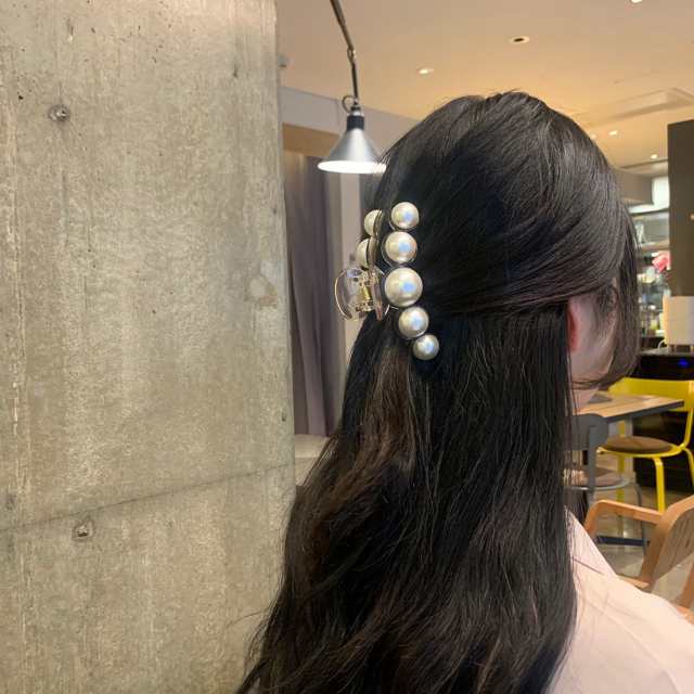 パール ヘア クリップ 韓国 ヘアアクセサリー クリップ ヘアクリップ まとめ髪 ヘアアレンジ 大きい 大 アクリル パール Lattencosの通販はau Pay マーケット Beauty Studio