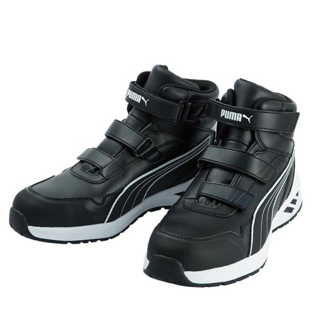 プーマ 安全靴 スニーカー PUMA 安全スニーカー RIDER 2.0 BLACK MID/633520 おしゃれ メンズ 作業用 普段用 耐油 衝撃吸収 樹脂先芯 軽量_1