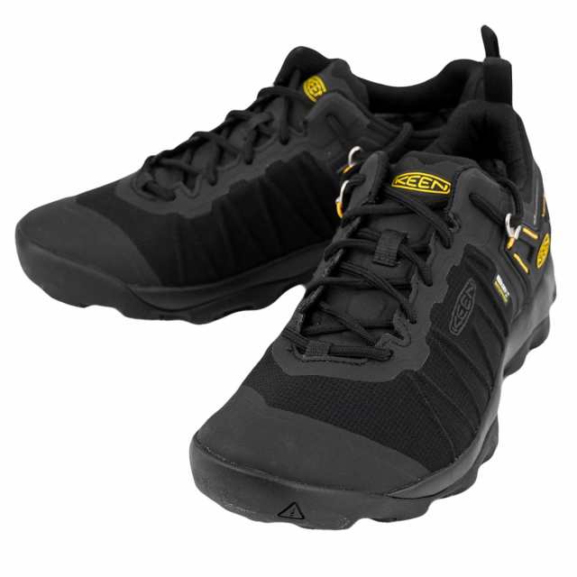 スニーカー KEEN キーン 1021173 VENTURE WP メンズ 男性 ベンチャー 防水 ハイキングシューズ 靴 BLACK/KEEN YELLOW ブラック/イエロー