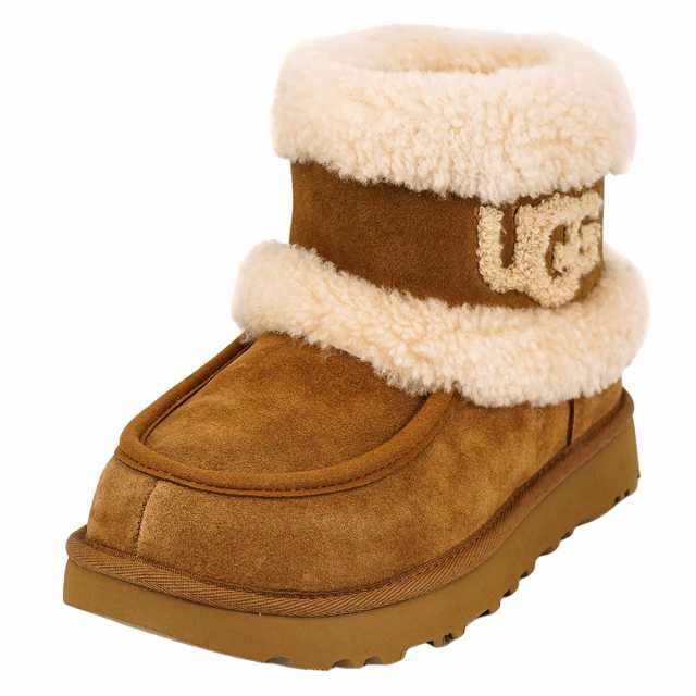 UGG アグ ムートンブーツ 2023年-2024年秋冬新作 1145410 Ultra Mini UGG Fluff レディース 女性 CHESTNUT/CHE チェスナット