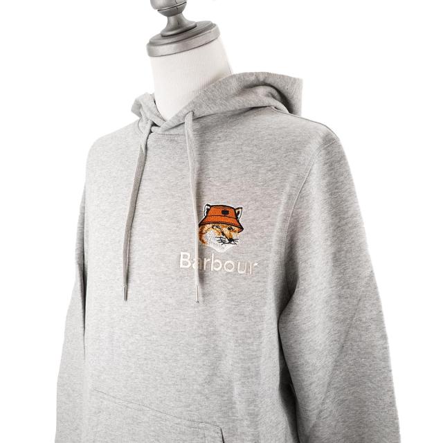 Maison kitsune Barbour コラボパーカーフーディーM