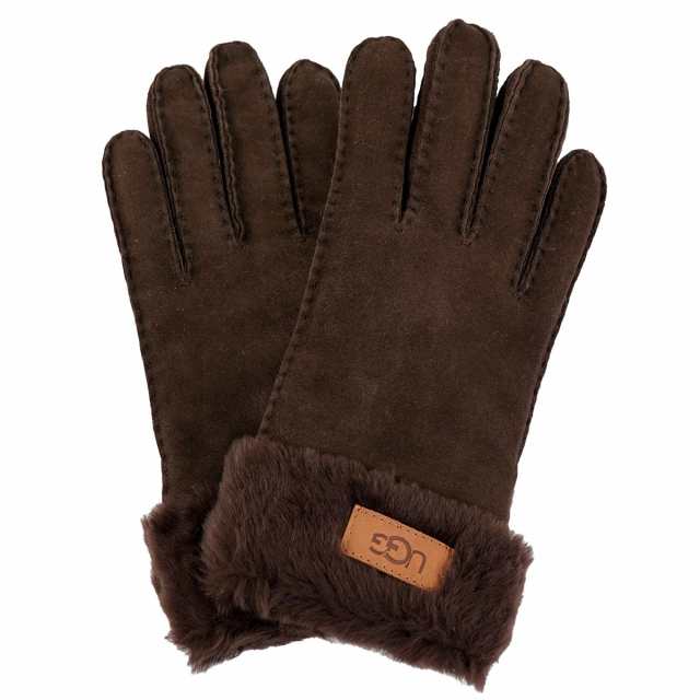 UGG アグ 手袋 2023年-2024年秋冬新作 17369 W TURN CUFF GLOVE レディース 女性 グローブ シープスキン BURNT CEDAR/BCDR バーントシダ