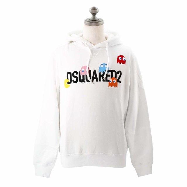 DSQUARED2 ディースクエアード フーディー S71GU0637 S25516 PAC-MAN HOODIE COOL HOODIE メンズ 男性 パックマン コラボ パーカー 100 W