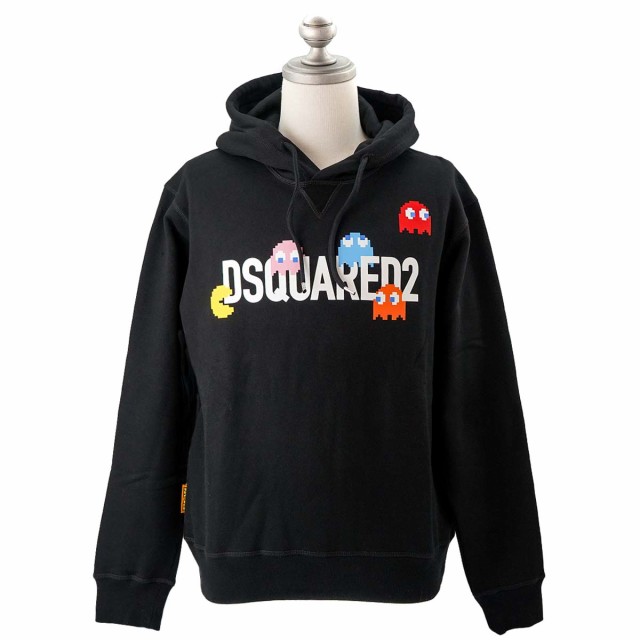 DSQUARED2 ディースクエアード フーディー S71GU0637 S25516 PAC-MAN HOODIE COOL HOODIE メンズ 男性 パックマン コラボ パーカー 900 B