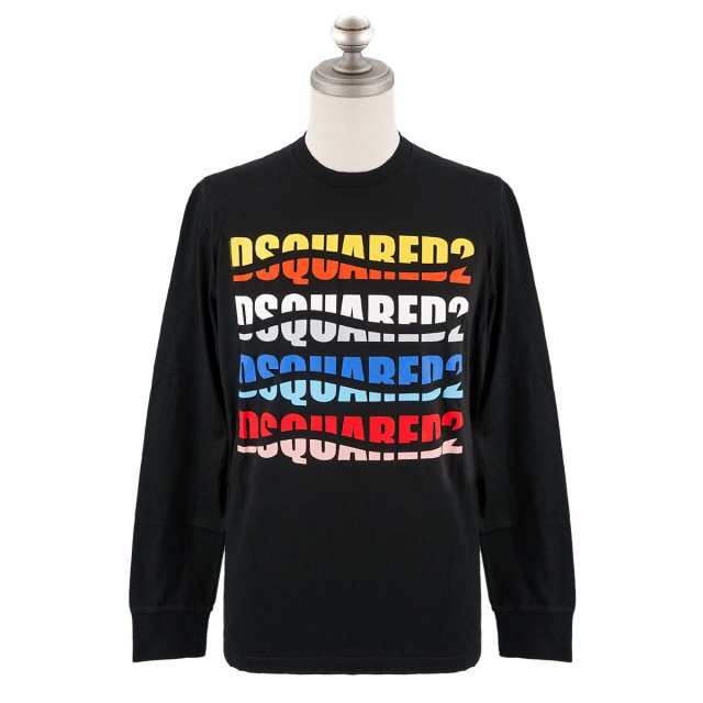 DSQUARED2 ディースクエアード 長袖Ｔシャツ S74GD1142 S23009 メンズ トップス ロングTシャツ ロンT 900 BLACK  ブラック｜au PAY マーケット