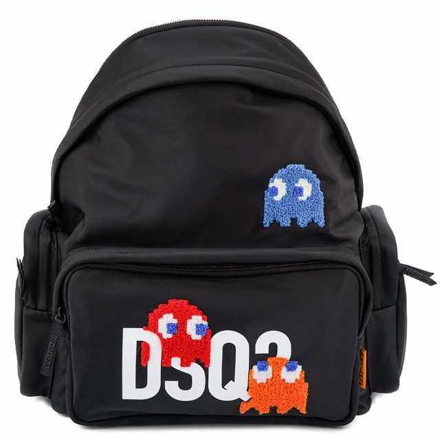 DSQUARED2 ディースクエアード バックパック S82BP0106 PAC MAN BACKPACK メンズ リュック パックマン コラボ 2124 BLACK ブラック