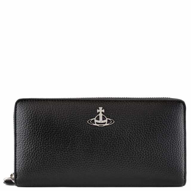 VIVIENNE WESTWOOD ヴィヴィアンウエストウッド 長財布 2024年春夏新作 51050022U S000D ZIP ROUND WALLET レディース 財布 N403 BLACK