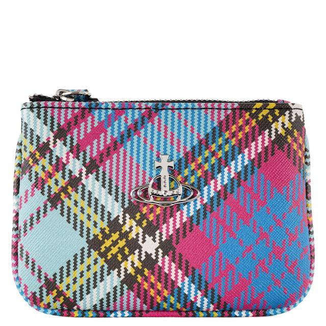 Vivienne Westwood ヴィヴィアンウエストウッド コインケース 51010007 S000V BIOGREEN SAFFIANO PRINTED COIN PURSE コインケース 小銭入れ O102 MacAndy Tartan マルチカラーの通販は