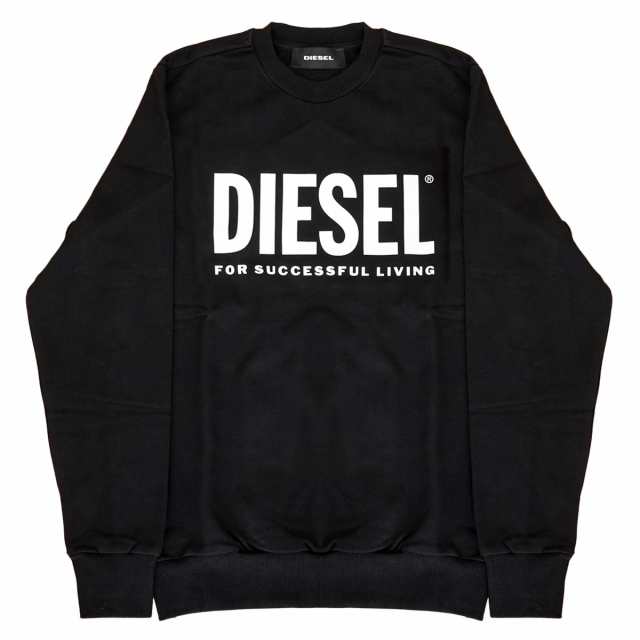 DIESEL ディーゼル トレーナー 00SWFH 0BAWT S-GIR-DIVISION-LOGO メンズ 900 BLACK ブラック