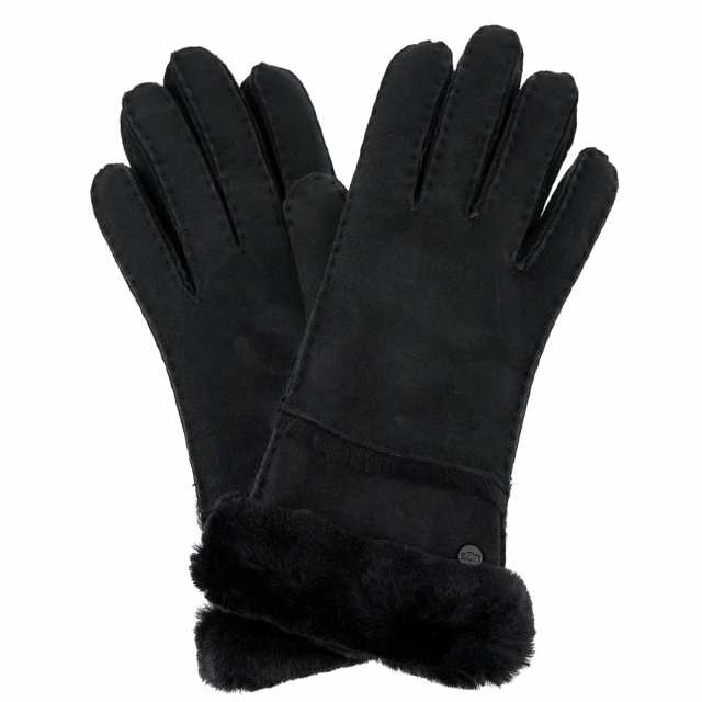 UGG アグ 手袋 17371 W SHEEPSKIN SEAMED GLOVE レディース スマートフォン対応 BLACK/BLK ブラック