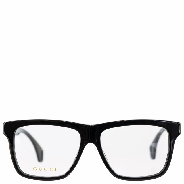 GUCCI グッチ 眼鏡 GG0464O 006 56 Optical Frame MAN ACETATE レディース メンズ 伊達メガネ フレーム BLACK BLACK TRANSPARENT ブラッ