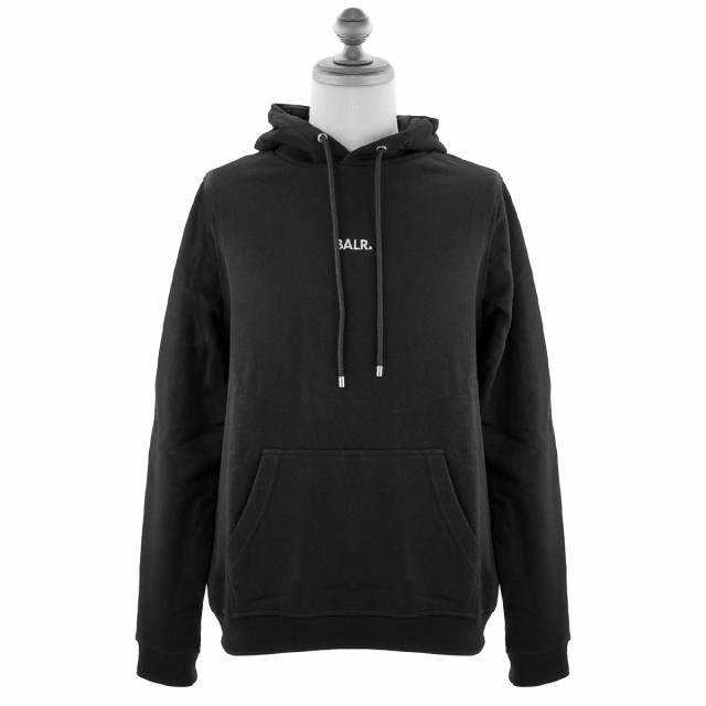 BALR ボーラー フーディー B2261.1001 CREST PRINT BACK AMSTERDAM LOOSE HOODIE 男性 パーカー オーバーサイズ ブラック