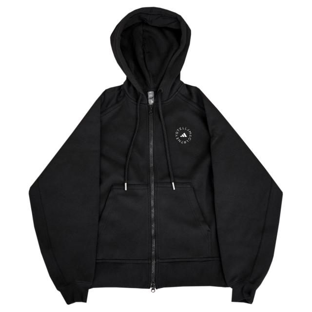 アディダスバイステラマッカートニー　黒ギャザー入フリース adidas by Stella McCartney（アディダスバイステラ