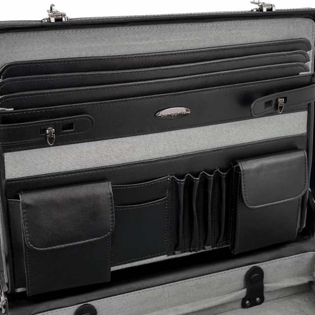 samsonite サムソナイト ビジネスバッグ 43115-1041 LEATHER BUSINESS CASES メンズ レザーアタッシュケース BLACK ブラック