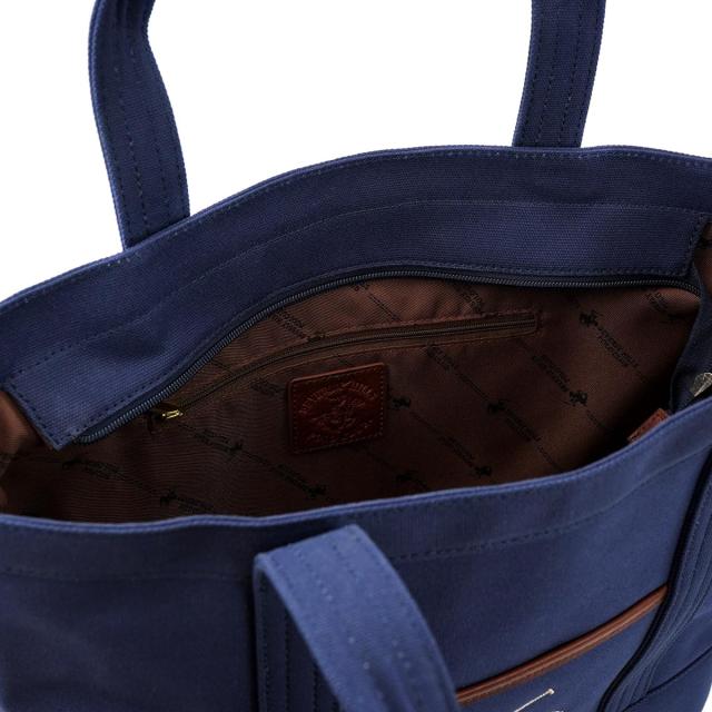 BEVERLY HILLS POLO CLUB ビバリーヒルズポロクラブ トートバッグ BH1008N レディース Lサイズ NV/NV/WH ネイビー×ホワイトの通販は