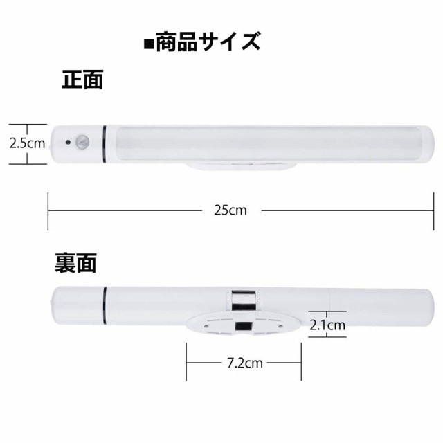 LEDセンサーライト 人感センサーライト ledライト 電池 懐中電灯 乾電池式 省エネ マグネット付き 貼り付け型洗面所 自動点灯 消灯 夜間の通販はau  PAY マーケット - NISSIN LUX