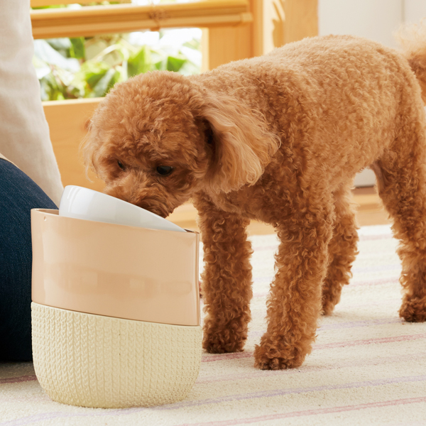 ルルパスタンド S 径15 高さ17 19 5cm 食器台 スタンド 犬 猫 ペット ペピイオリジナルの通販はau Pay マーケット Peppy ペピイ