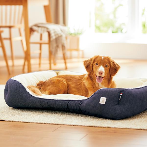 ｓｉｐｐｏｌｅ 2ｗａｙスクエアベッド ｍ 犬 猫 ペット ベッド デニム カジュアル 丸洗い 高品質 あごのせ もっちり ふかふか 通年 リの通販はau Pay マーケット Peppy ペピイ