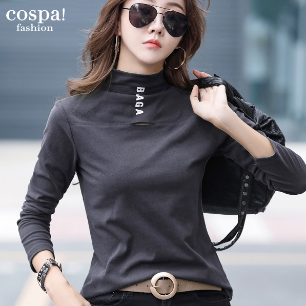 ｔシャツ レディース ハイネック 長袖 タイト カットソー 通勤 通学 韓国 おしゃれ 着痩せの通販はau Pay マーケット チロルペットストア