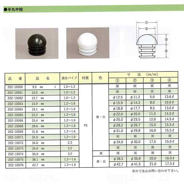 丸パイプ用半丸中栓 外径22.2mmパイプ用 100個セット 肉厚1.2〜1.6mm ceg 丸パイプの中にはめこむタイプ 樹脂 プラスチック  202-10065の通販はau PAY マーケット 横浜ゼームス商会 au PAY マーケット店 au PAY マーケット－通販サイト