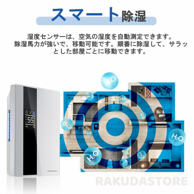 除湿機 衣類乾燥 静音 家庭用 コンプレッサー式 空気清浄機 電気代安い