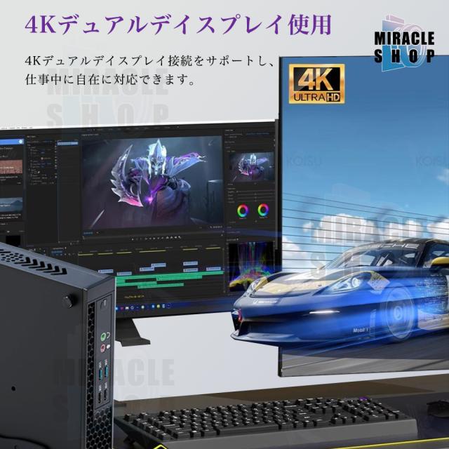 ミニパソコン デスクトップパソコン ミニPCコンピューターボヂィ