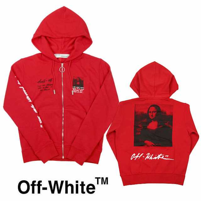 off white hoodie mona lisa red