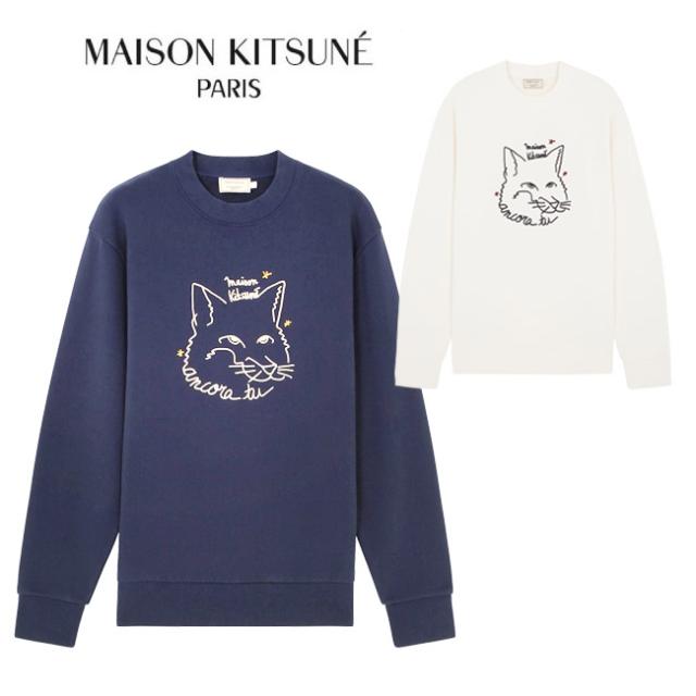 Maison Kitsune メゾンキツネ スウェット メンズ クルーネック トレーナー Sweatshirt Ancora Tu 全2色 Cmkm0002 の通販はau Pay マーケット Daluma Au Pay マーケット店