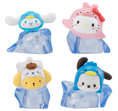 サンリオキャラクターズ つるりん南極フィギュア 全4種セット コンプ コンプリートセット ガチャガチャ