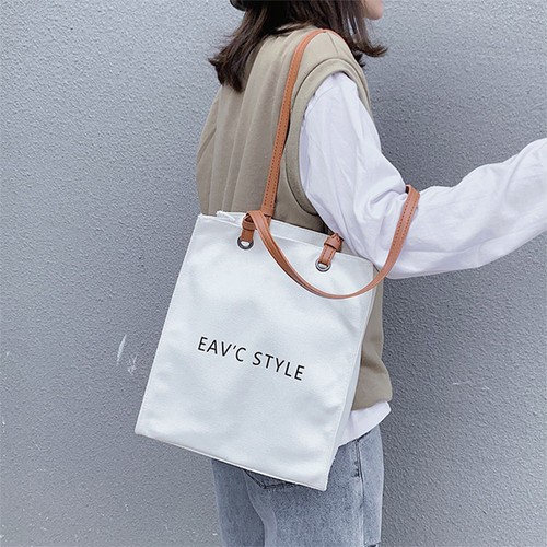 韓国風 シンプル ロゴ ショルダーバッグ カジュアル 大容量 底鋲付き 帆布バッグ キャンバス トートバッグ ホワイトの通販はau Pay マーケット ダイレクト販売サービス Au Pay マーケット店