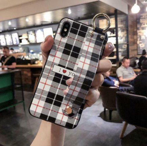 Iphonex Xs ブラック Iphoneカバー チェック リストバンドリングブラケット ハンドストラップ スタンド機能の通販はau Pay マーケット ダイレクト販売サービス Au Pay マーケット店