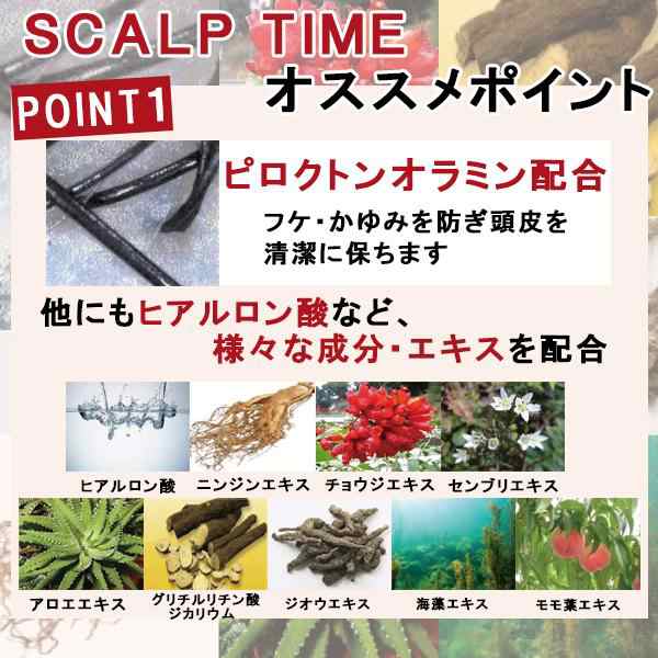 送料無料 スカルプタイム お試し5日分 ｜ スカルプシャンプー ノンシリコン ふけ かゆみ 薬用シャンプー リンスインシャンプー メンズの通販はau  PAY マーケット - とやまの薬＆和漢薬