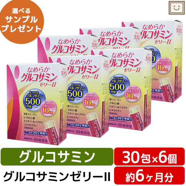 広貫堂 なめらかグルコサミンゼリーll 30包 6個 | スティックゼリー 筋肉  サプリメント ゼリー グルコサミン コンドロイチン カルシウム ヒアルロン酸 コラーゲン 腰 敬老の日 イミダゾールジペプチ  健康食品 敬老の日ギフト 健康食品 サプリ サプリメント 食事で不足の通販は 23,328円