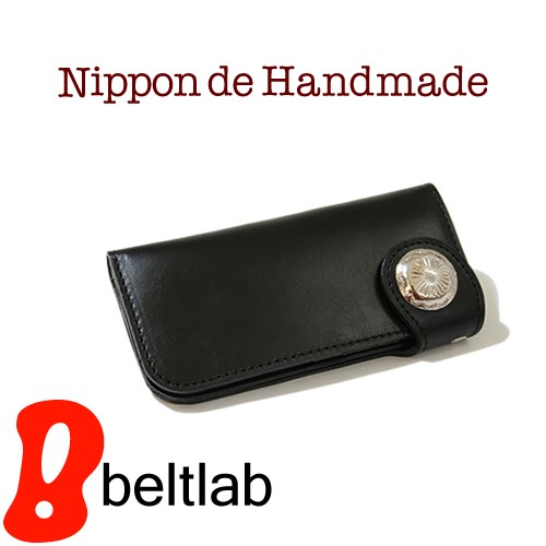 財布 日本製  Nippon de Handmade コンチョ ワンポイント レザーストラップ レザー 本革 牛革の通販は