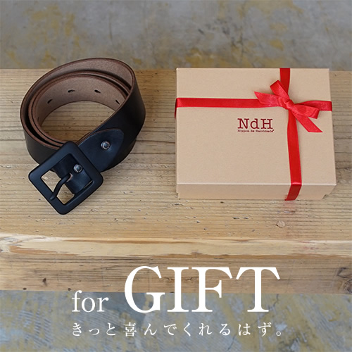 クロムエクセル ベルト ホーウィン オイルレザー 送料無料 日本製 【名入れ対応】 Nippon de Handmade 40mm幅 本革ベルト Horween Chromexcel Belt クロムエクセル ベルト ホーウィン オイルレザー 送料無料 日本製 【名