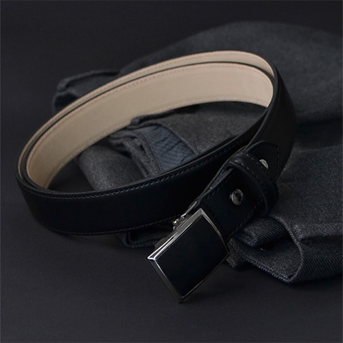 【名入れ対応】ベルト 紳士 スーツ ビジネスベルト フィットバックル 日本製 Nippon de Handmade ギフトの通販は