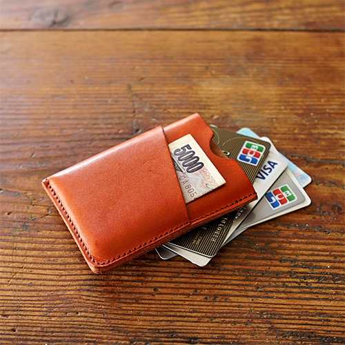 財布 札入れ マネークリップ カードケース 革で包むラップウォレット