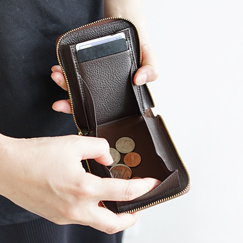 財布 二つ折り財布 小銭入れ ミニ財布 メンズ レディース ヤク革