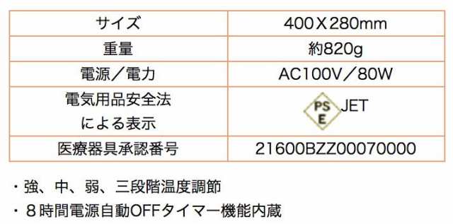 コスモパック CL 純正カバー2枚付き 遠赤外線 温熱治療器 家庭用 日本遠赤 痛み タイマー 正規代理店 1年保証 送料無料  ポイント11％の通販はau PAY マーケット - BODYSOULショップ