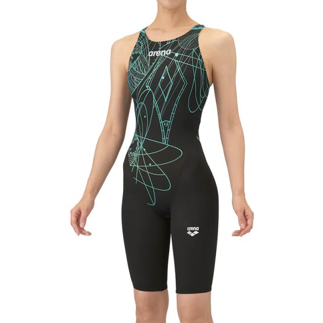 【返品・交換不可】アリーナ 競泳水着 WA承認モデル レーシングワンピーススパッツ（オープンバック･ハーフレッグ）AS5FRC20L レディース 2025AW ゆうパケット(メール便)対応