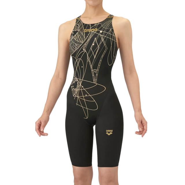 【返品・交換不可】アリーナ 競泳水着 WA承認モデル レーシングワンピーススパッツ（オープンバック･ハーフレッグ）AS5FRC20L レディース 2025AW ゆうパケット(メール便)対応