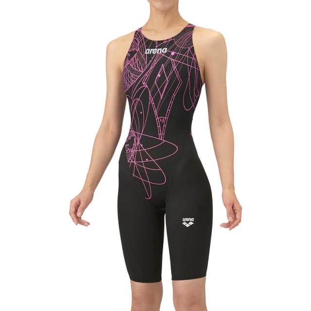 【返品・交換不可】アリーナ 競泳水着 WA承認モデル レーシングワンピーススパッツ（オープンバック･ハーフレッグ）AS5FRC20L レディース 2025AW ゆうパケット(メール便)対応