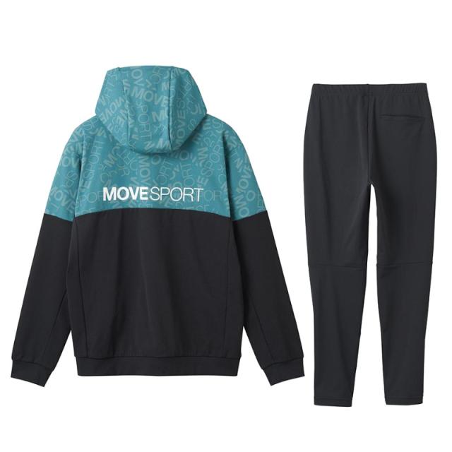 デサント DESCENTE S.F.TECH ロゴ総柄 バックロゴ フルジップ