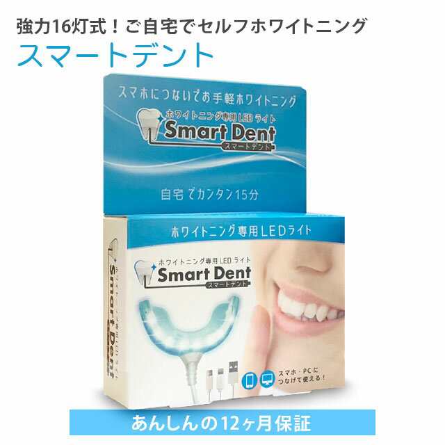 スマートデント 歯のセルフホワイトニング本体・ジェル2本つき