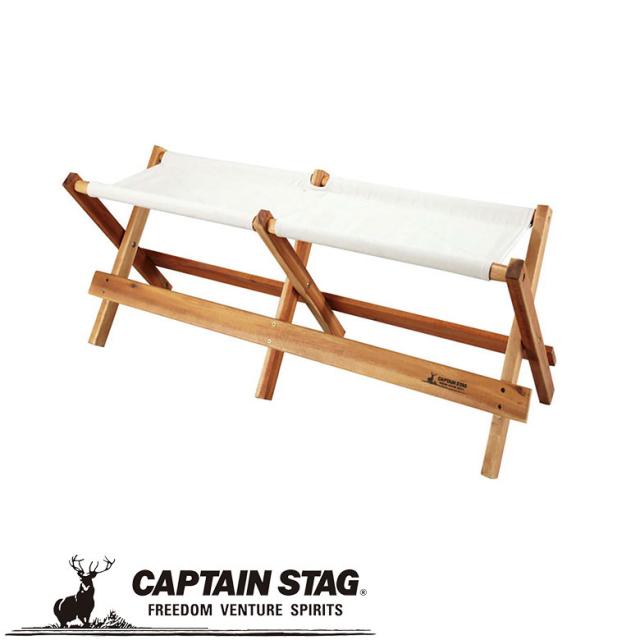 CSクラシックス AIDベンチ(ホワイト) アウトドア・キャンプ用品 キャプテンスタッグ CAPTAIN STAG 屋外 レジャーソロキャンプ バーベキュー 正規品取扱店 パール金属