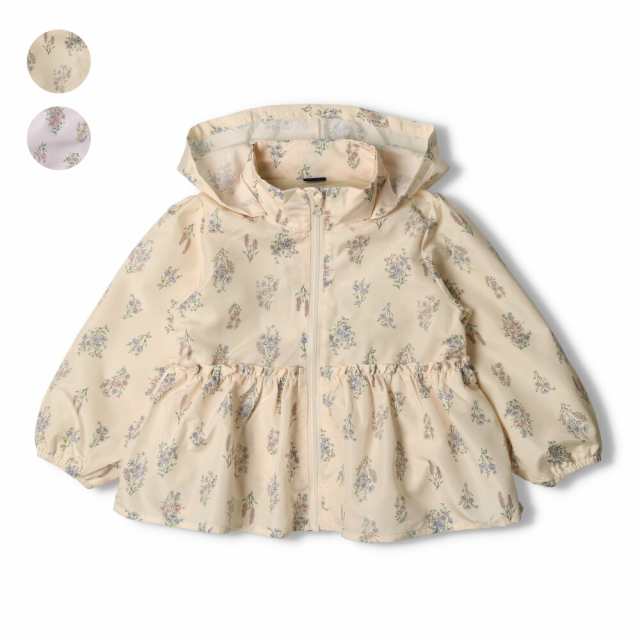 子供服】 crescent (クレセント) フード収納花柄ジャケット 80cm 90cm 100cm 110cm 120cm 130cm キッズ 女の子  N66104の通販はau PAY マーケット - メーカー直営こどもの森e-shop