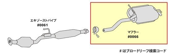 マフラー マツダ キャリィトラック DA63T 純正同等/車検対応096-102の